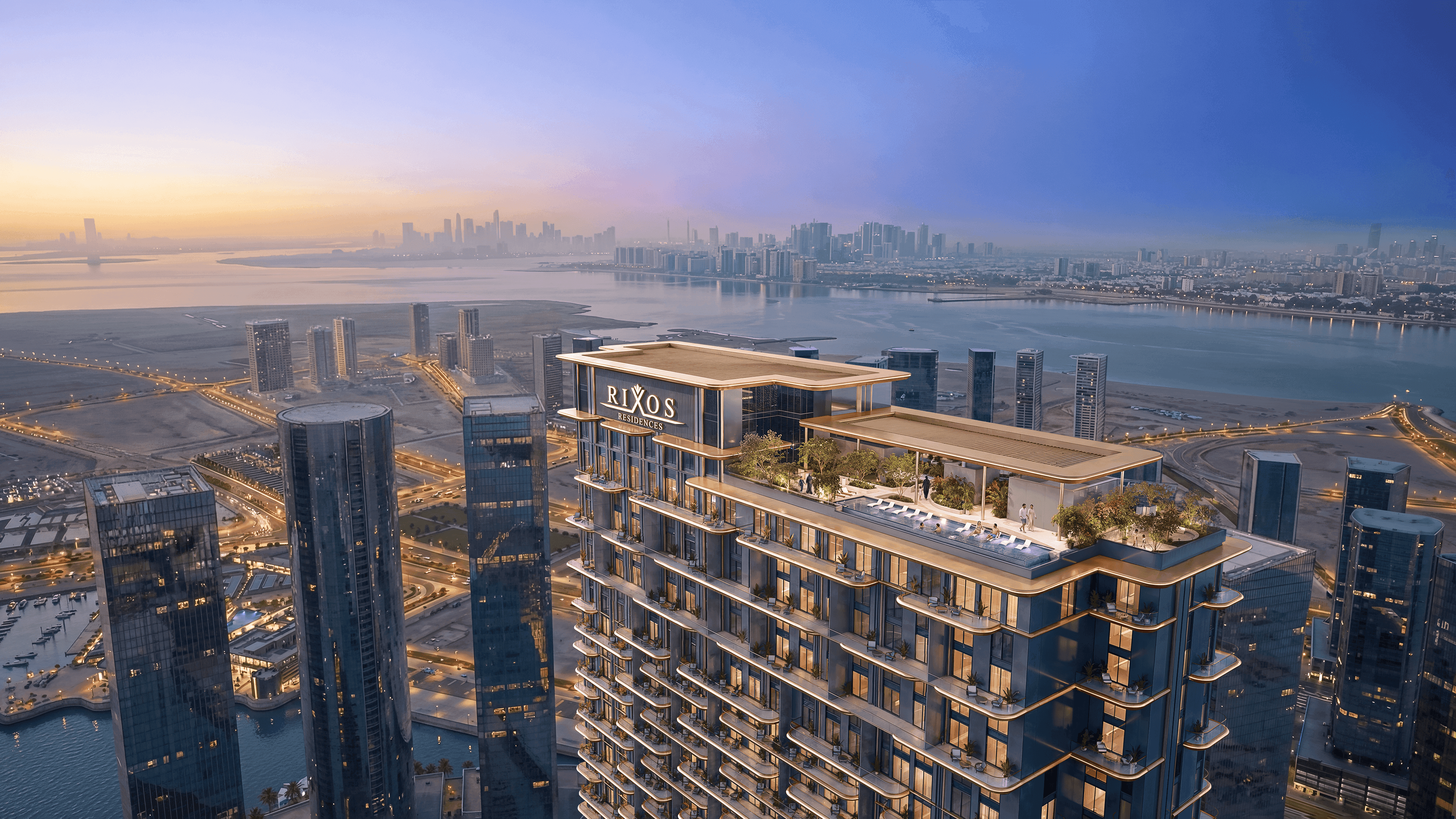 Rixos Al Reem Residences by Aedas on Al Reem Island, Abu Dhabi waterfront.