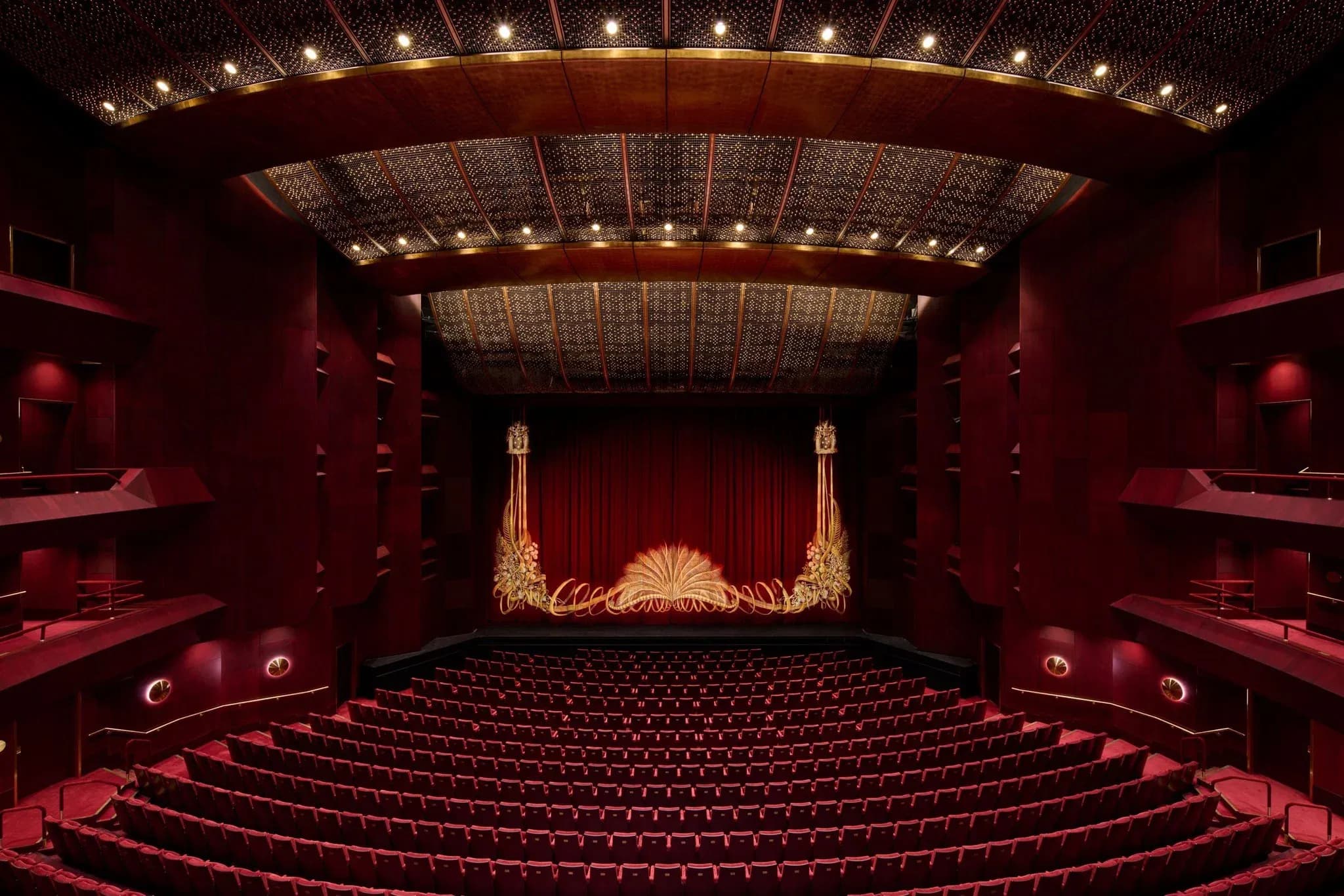 The Ian Potter State Theatre’s main auditorium and stage following its major heritage-led renewal by NH Architecture and Snøhetta.
