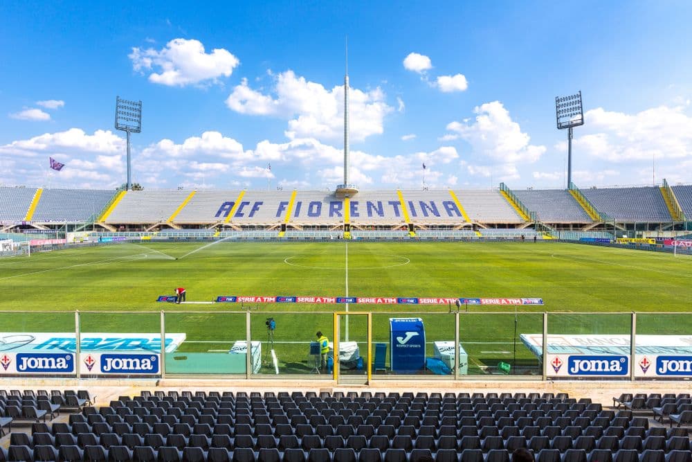 The Artemio Franchi football stadium designed by Pier Luigi Nervi