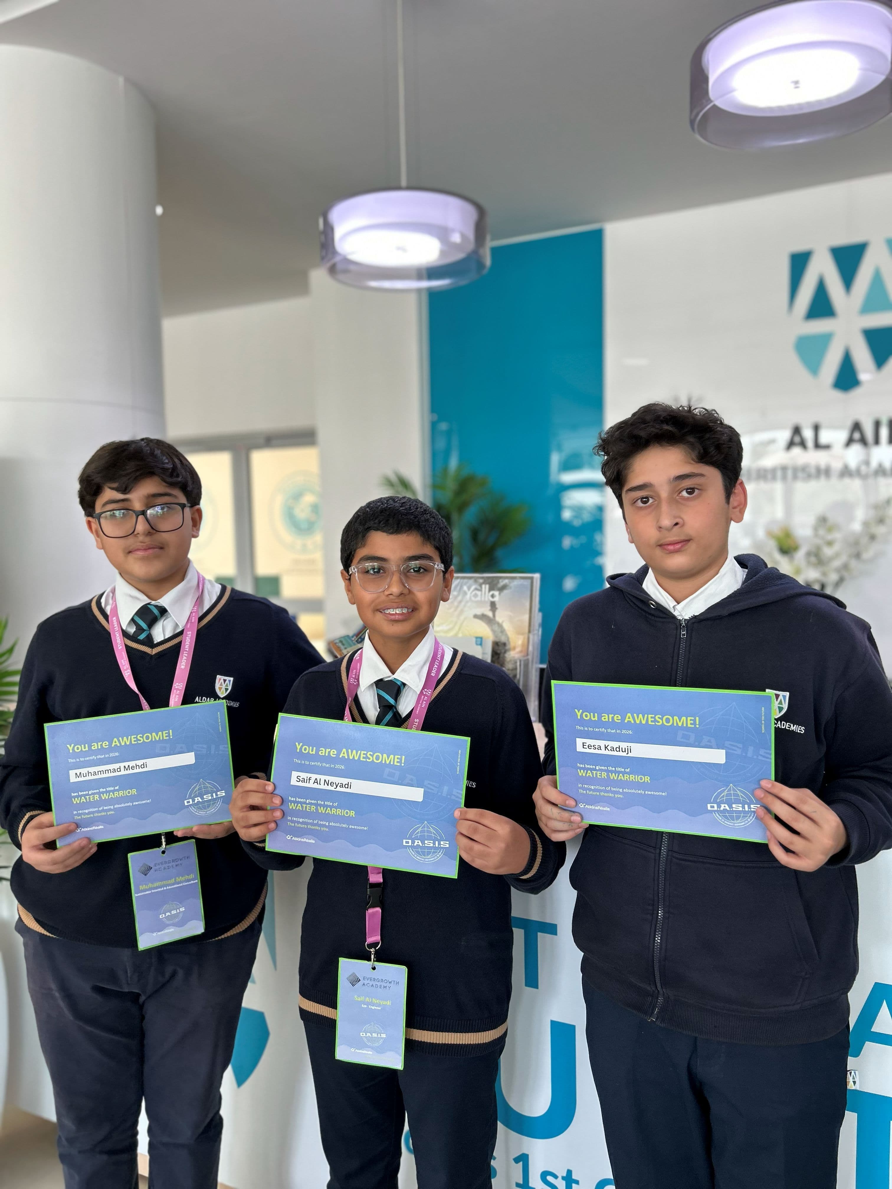 AtkinsRéalis School of the Future programme finalists in the UAE.