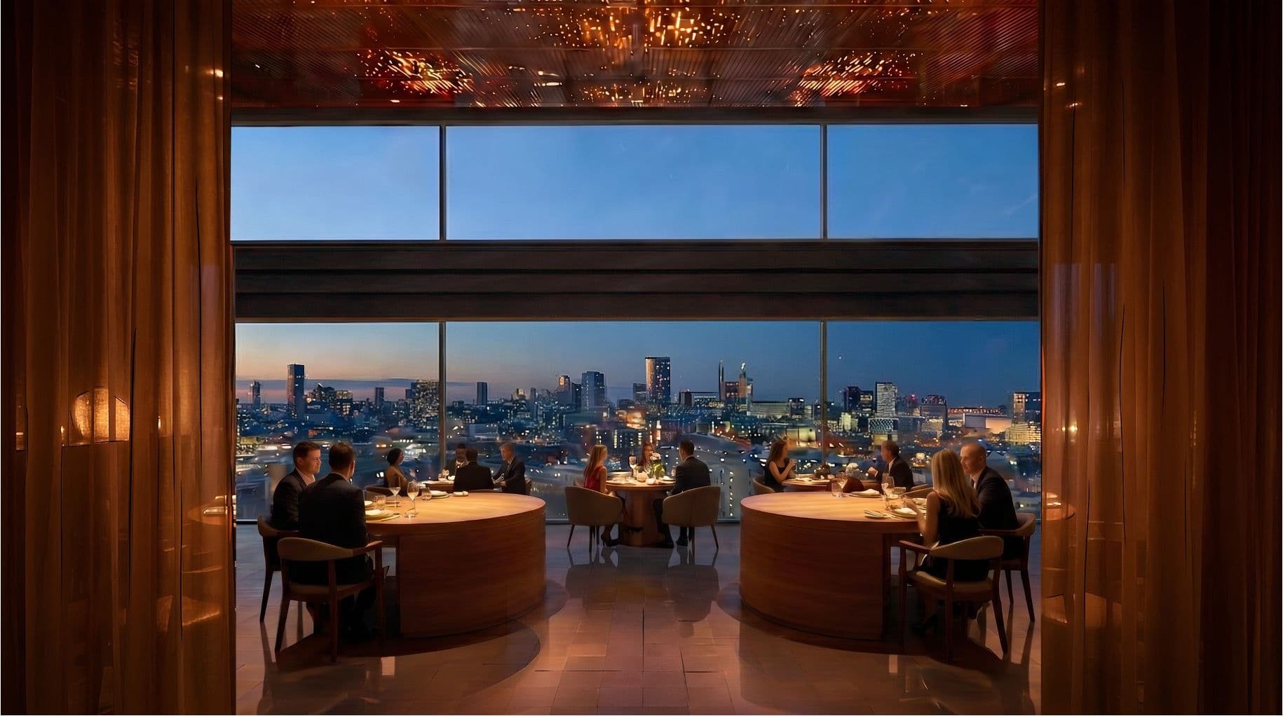 A look at 'Restaurant with a View', one of the many eateries that will be located within the stadium