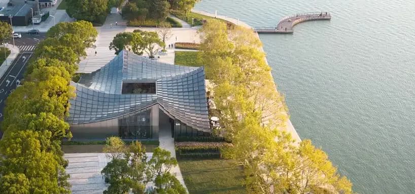 Jinji Lake Pavilion – BIG’s Fluid Canopy, Suzhou - China