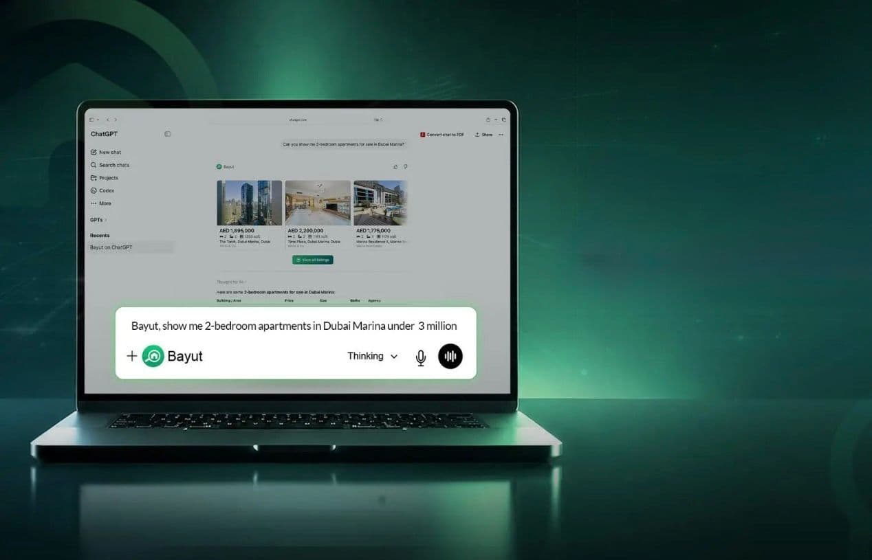 Bayut’s new ChatGPT app enables users to discover UAE property listings through natural, AI-powered conversations.