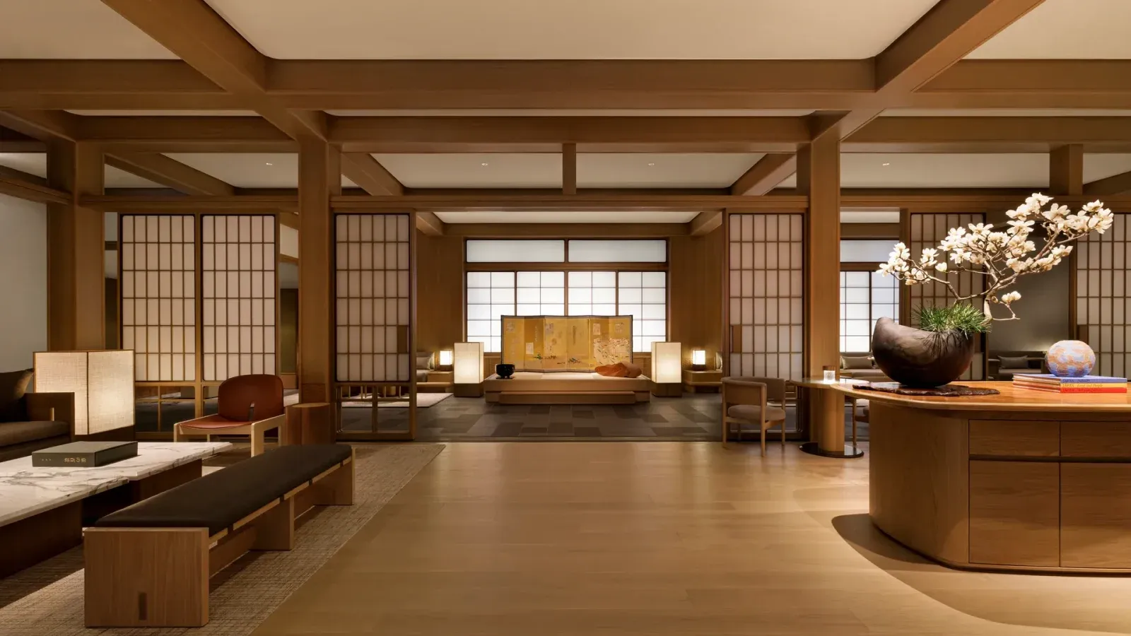 Capella Kyoto Hotel by Kengo Kuma & Associates draws on Kyoto’s machiya heritage through layered timber, filtered light and intimate spatial transitions.