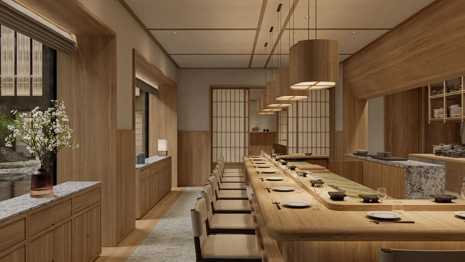Capella Kyoto Hotel by Kengo Kuma & Associates draws on Kyoto’s machiya heritage through layered timber, filtered light and intimate spatial transitions.