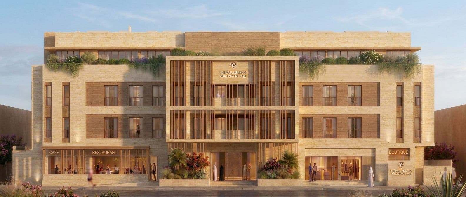 Cheval Maison Sulaymaniyah will bring 134 luxury serviced apartments to central Riyadh, inspired by Saudi Salmani and Najdi architecture.