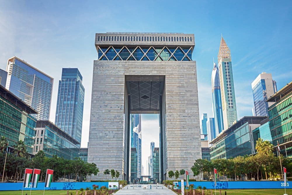 Dubai city Financial center district DIFC