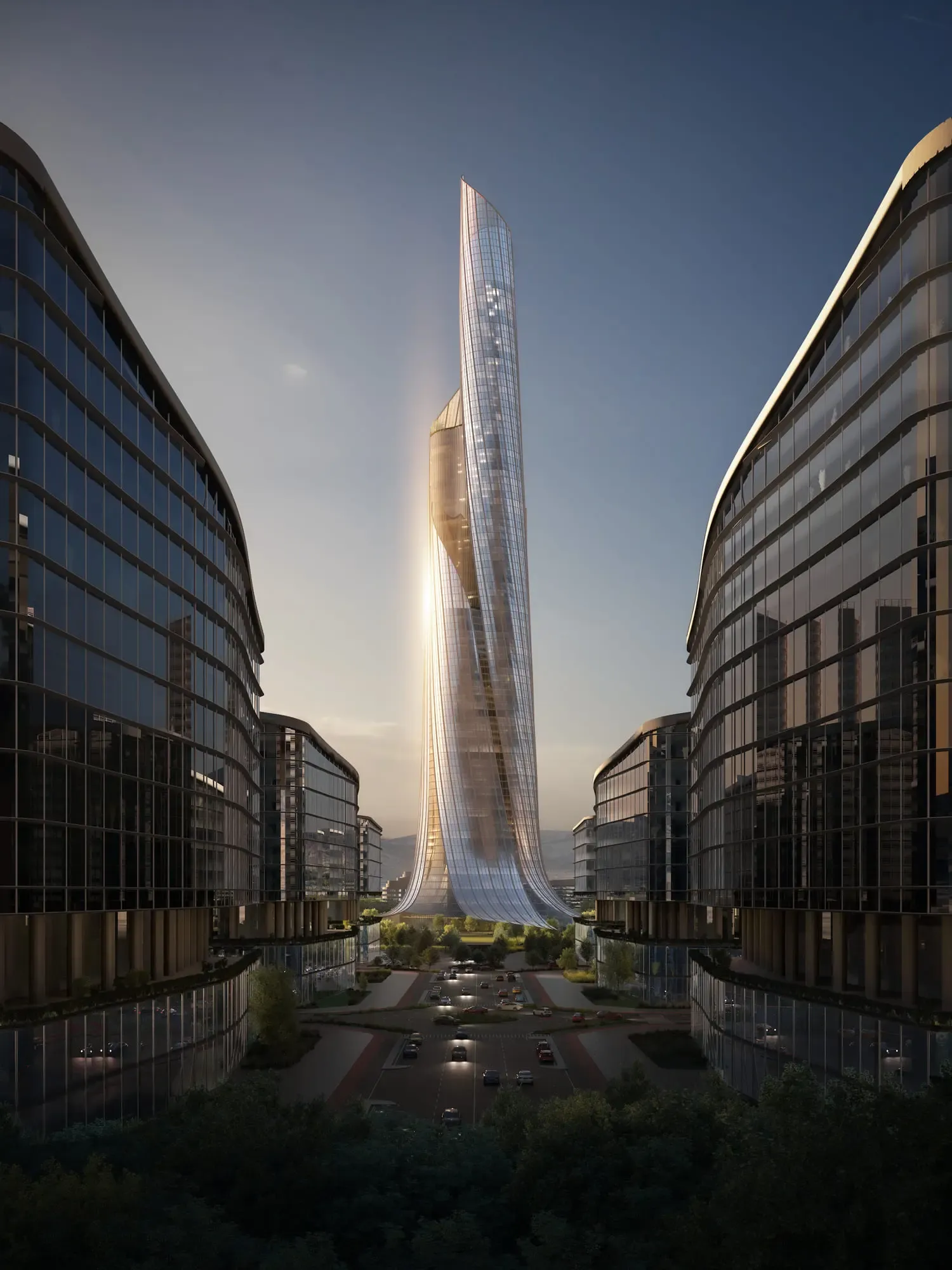 A bold architectural statement symbolising national modernity and innovation. © RMJM Milano