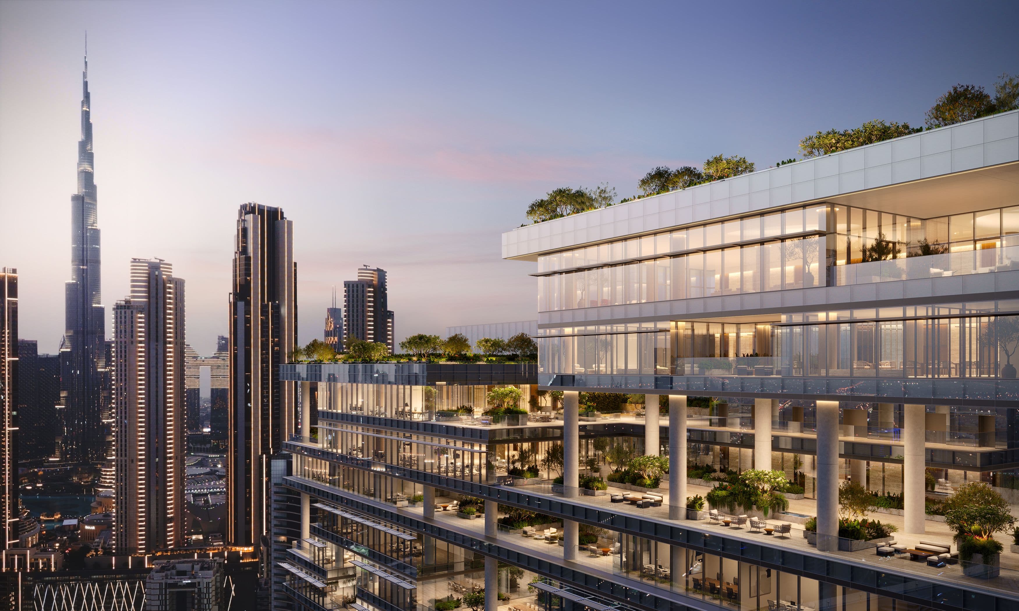 ENARA by OMNIYAT combines five-star hospitality-inspired amenities with sustainable, future-ready design.