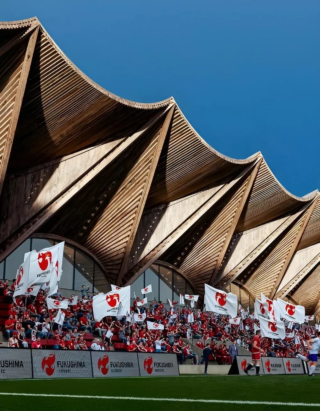 Fukushima United Unveils Japan’s Timber Stadium