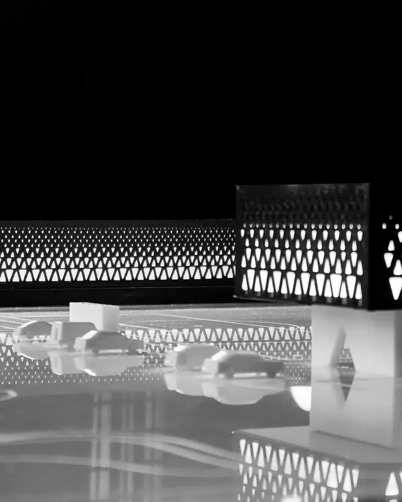 The architecture balances privacy and visibility, separating public, semi-public, and restricted zones.