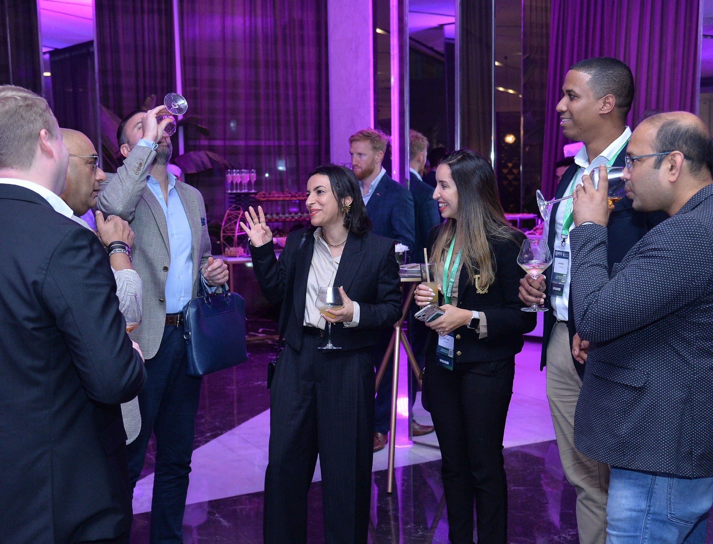 Delegates network during the Morocco Showcase Summit in Casablanca.