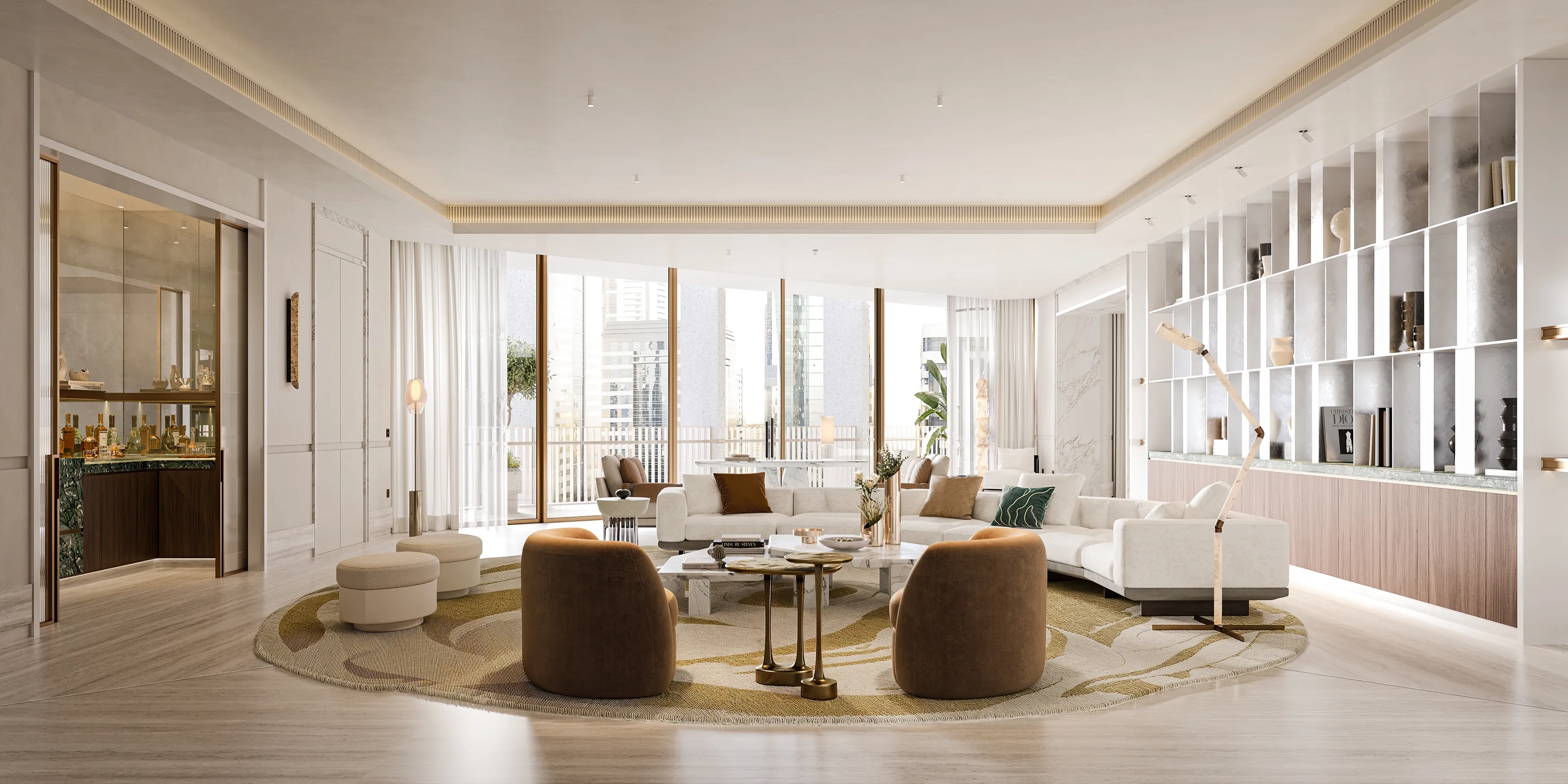 Interior spaces at Carlyle Residences reflect the minimalist, experience-driven philosophy behind H&H’s developments. Image: Supplied