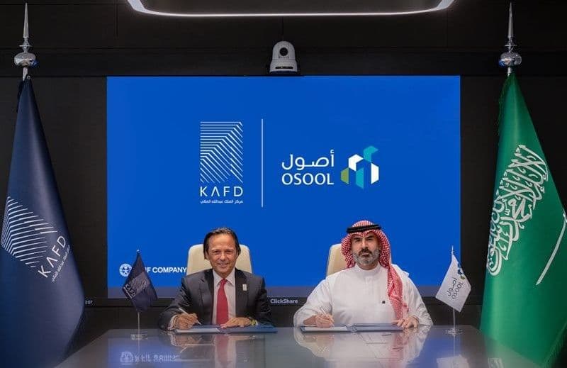 KAFD and Osool have signed an MoU to explore real estate development and investment opportunities across Saudi Arabia's leading business district.