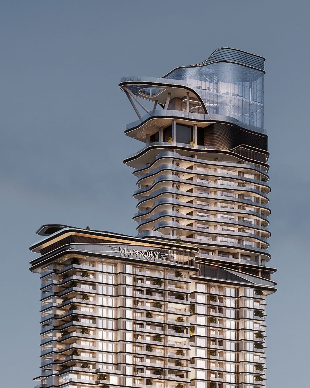 MANSORY Residences, an exclusive tower rising in the heart of Meydan Horizon.