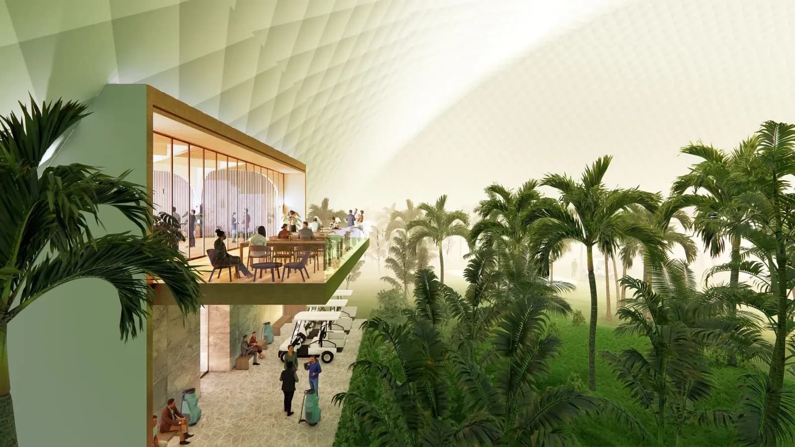 Indoor Golf Course © Megalodome Golf