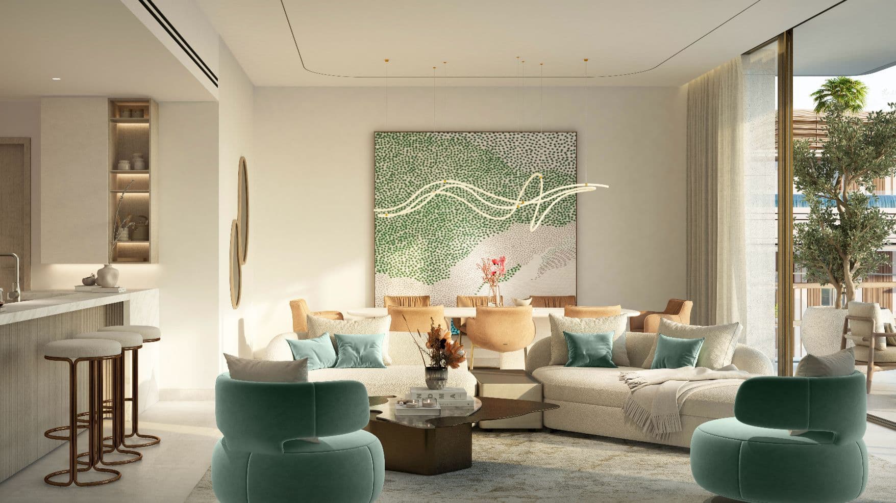 Nourelle offers 66 luxury homes with skybridge and sea views.