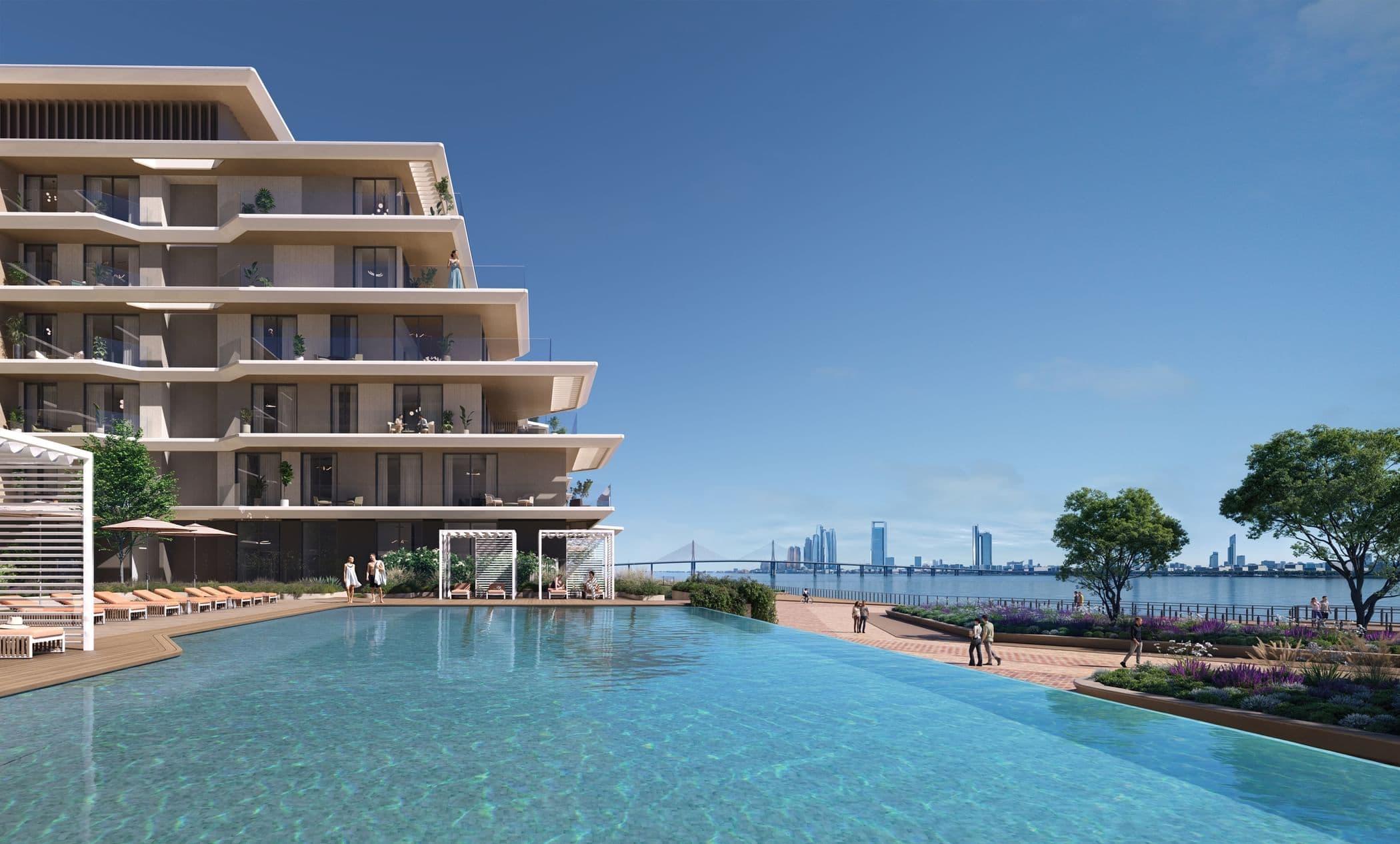 Bashayer waterfront community on Hudayriyat Island developed by Modon in Abu Dhabi.