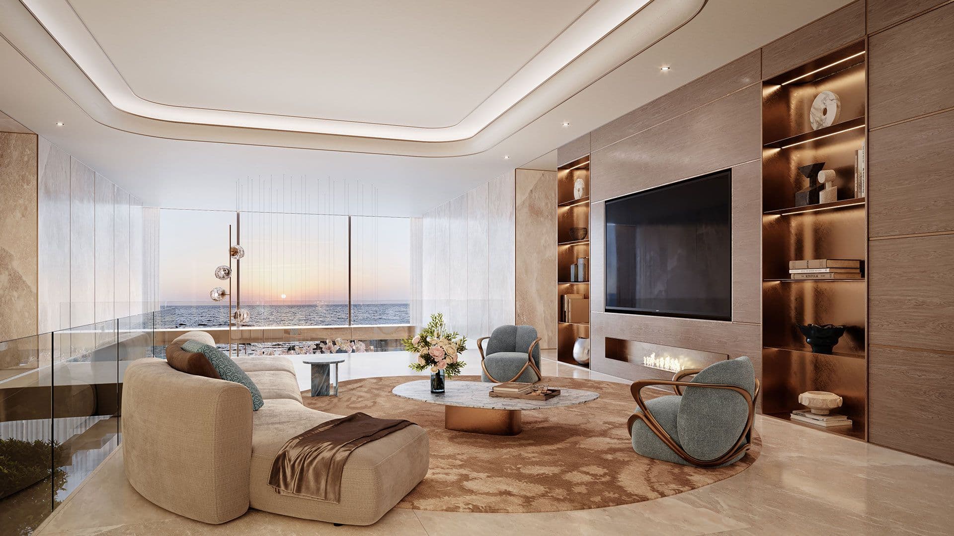 Sky Mansions, luxurious rooftop residences offering panoramic 360-degree views and a realm of privacy.