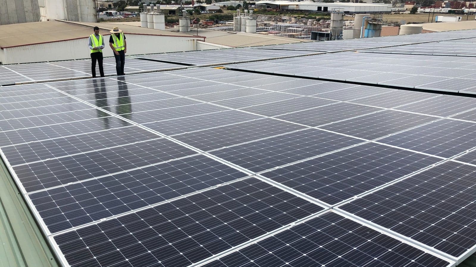 Rooftop solar installation associated with The Energy Project’s cold storage and logistics solar rollout.