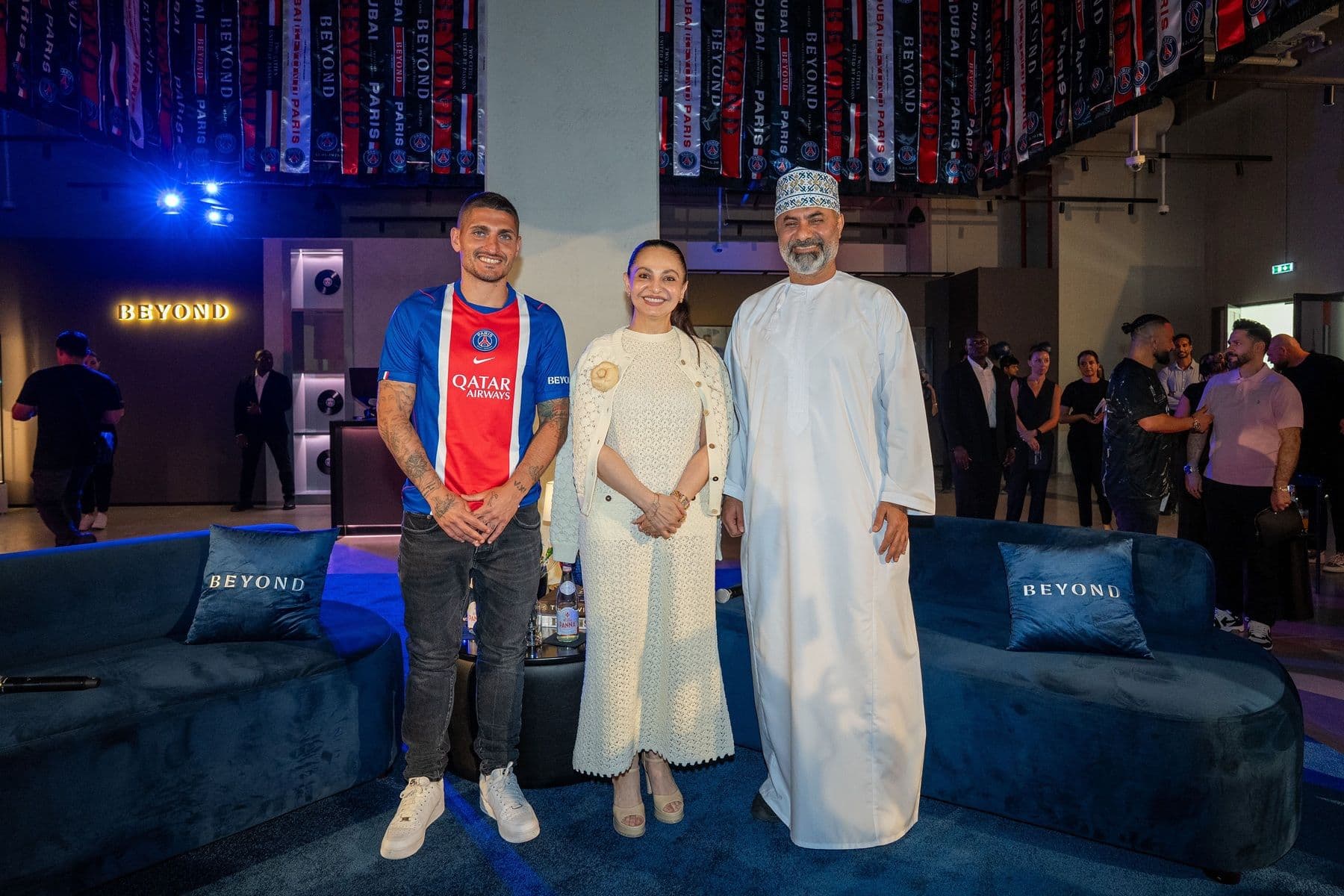 BEYOND Developments and Paris Saint-Germain celebrated their landmark partnership in Dubai with Marco Verratti and the PSG 2026–27 home kit.