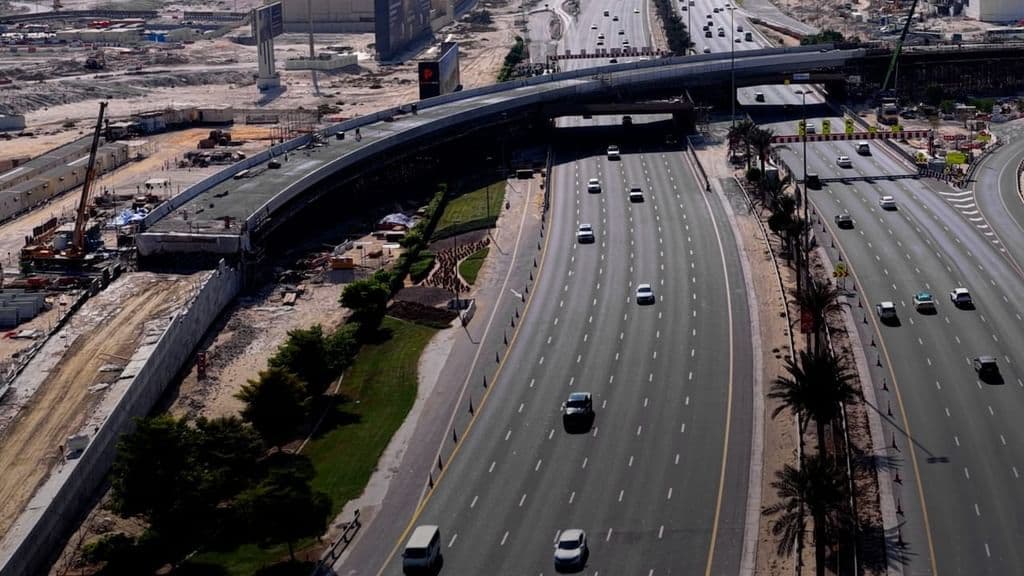 RTA road development works on Oud Maitha Road in Dubai