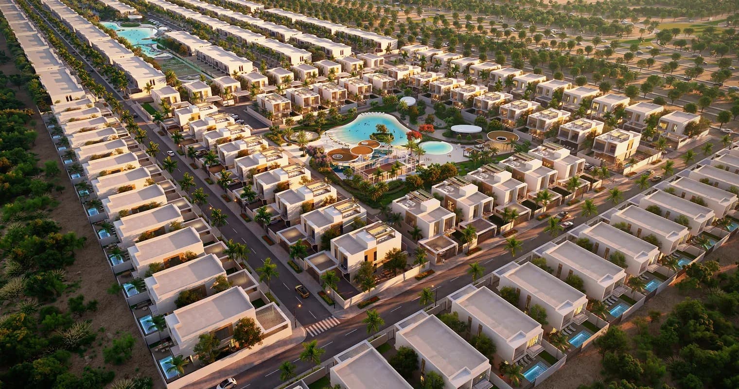 Sukoon is designed around a distributed model of amenities, moving away from traditional centralised clubhouses to create a more integrated living environment.