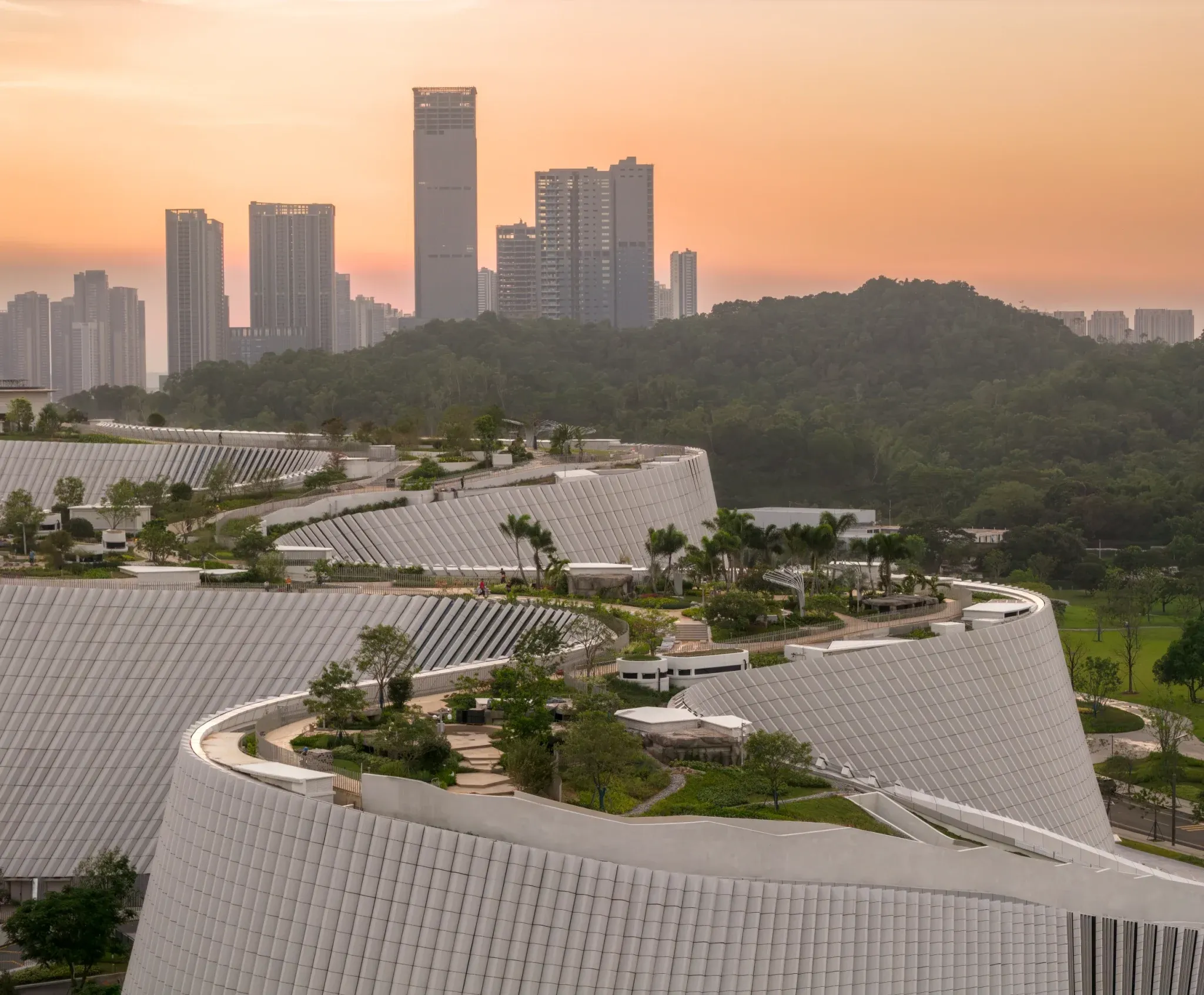 Shenzhen Natural History Museum in Pingshan District, designed by 3XN, B+H Architects and Zhubo Design. © Adam Mørk