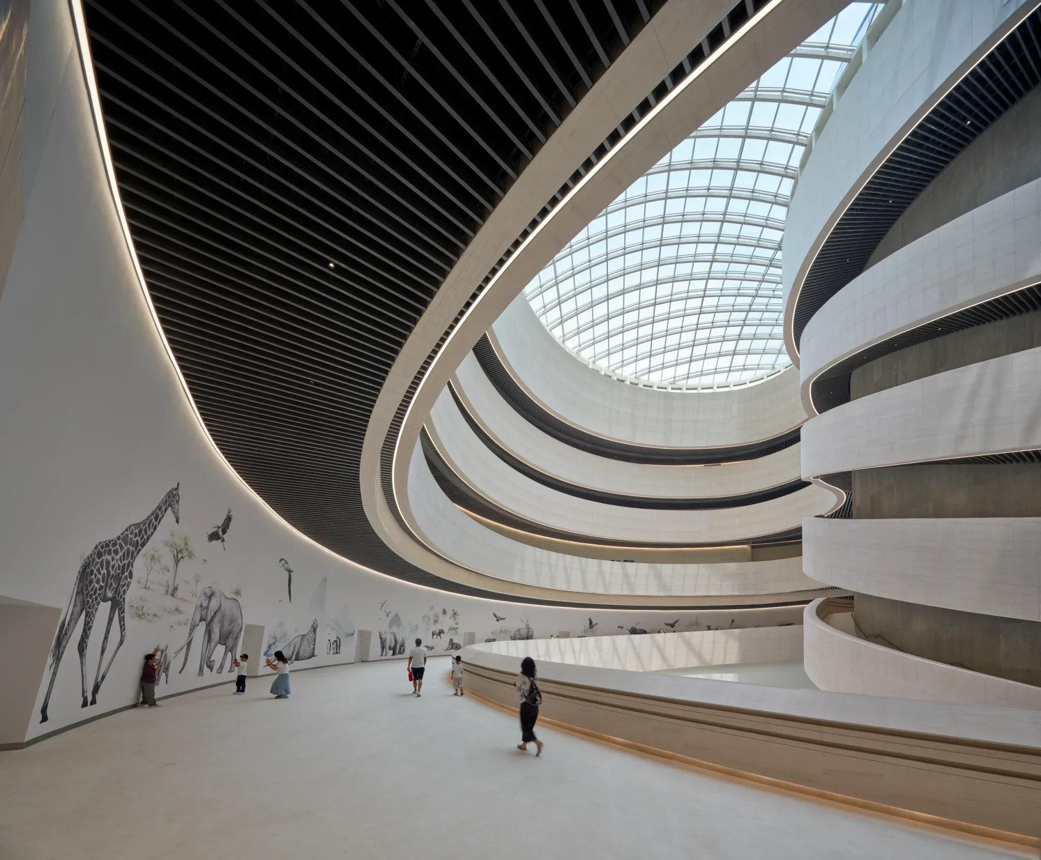 Shenzhen Natural History Museum in Pingshan District, designed by 3XN, B+H Architects and Zhubo Design. © Adam Mørk