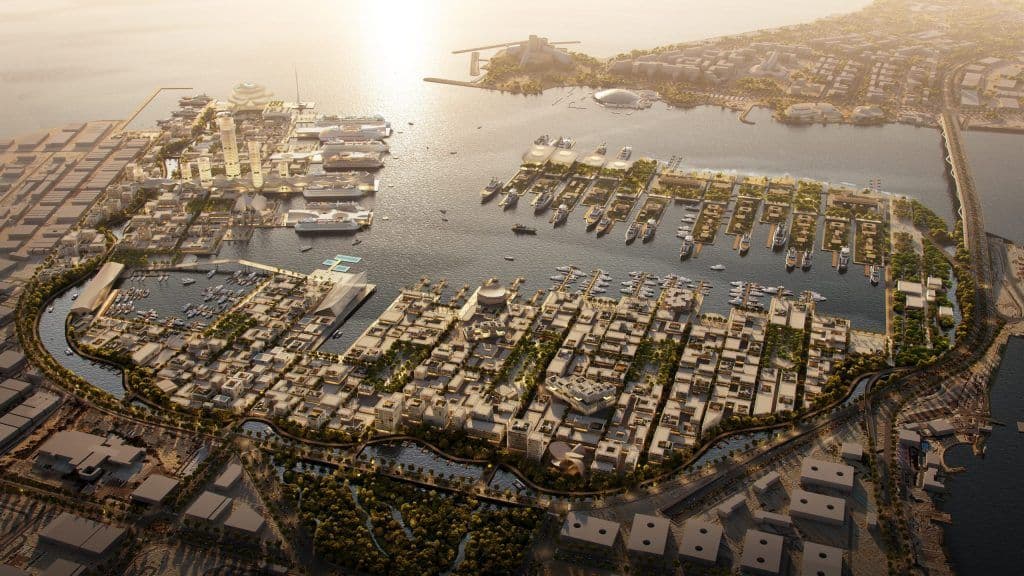 X Architects' Zayed Waterfront concept for Mina Zayed in Abu Dhabi.