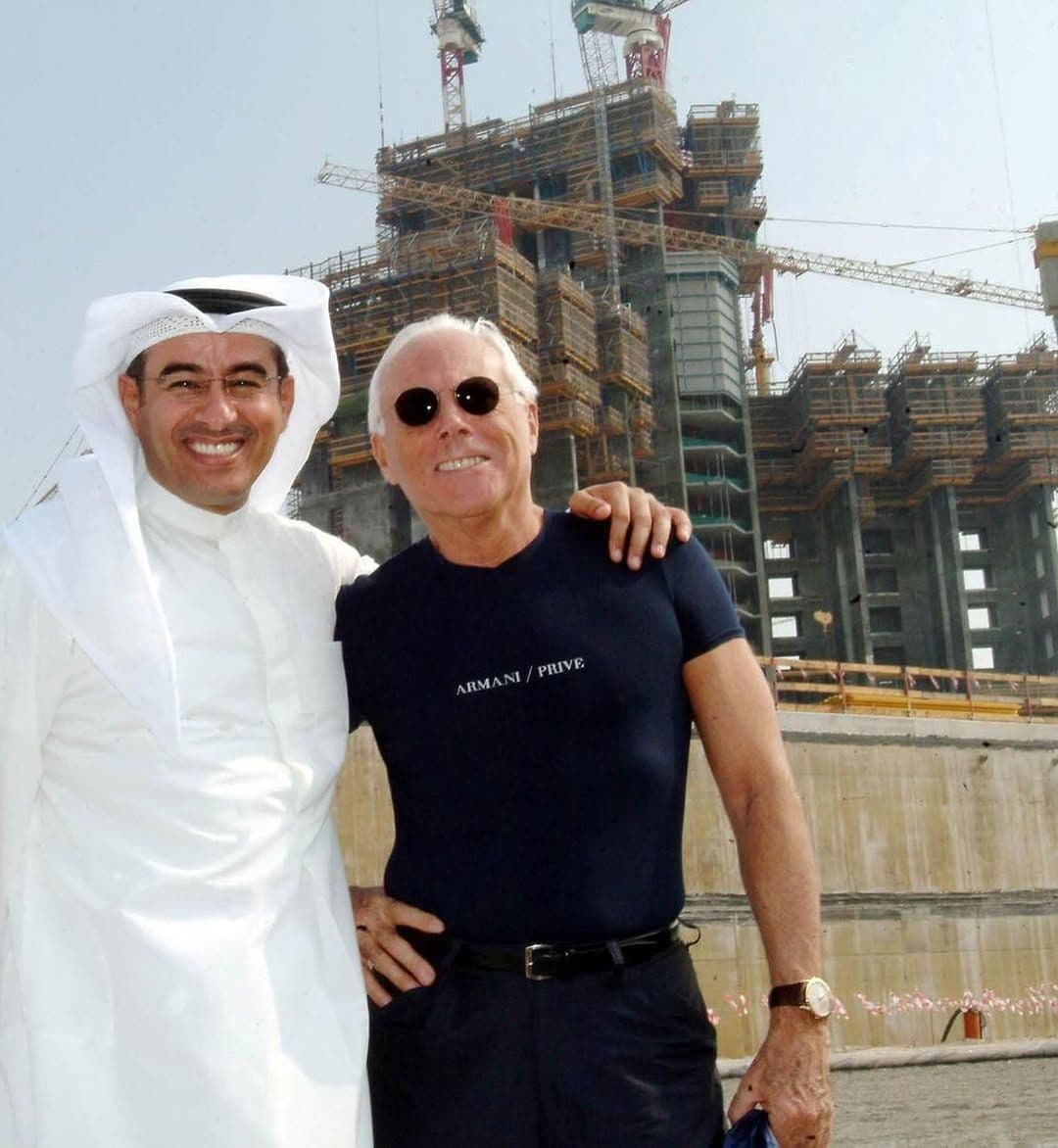 Mohamed Alabbar honours Giorgio Armani as a visionary