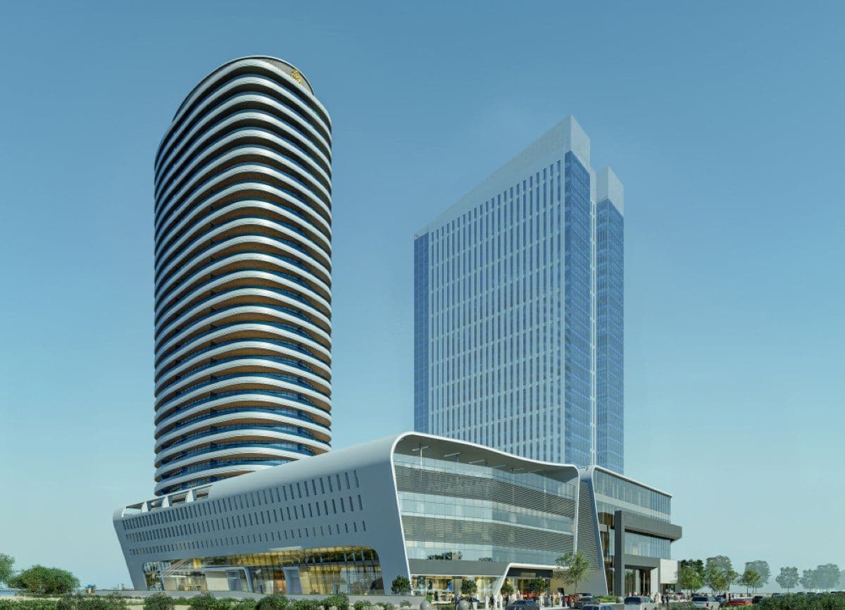 Rendering of Burj Alfardan towers at Alfardan Business District in Lusail City, part of Alfardan Properties’ investments in Qatar
