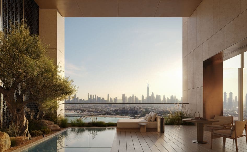 Aman Residences Dubai external terrace