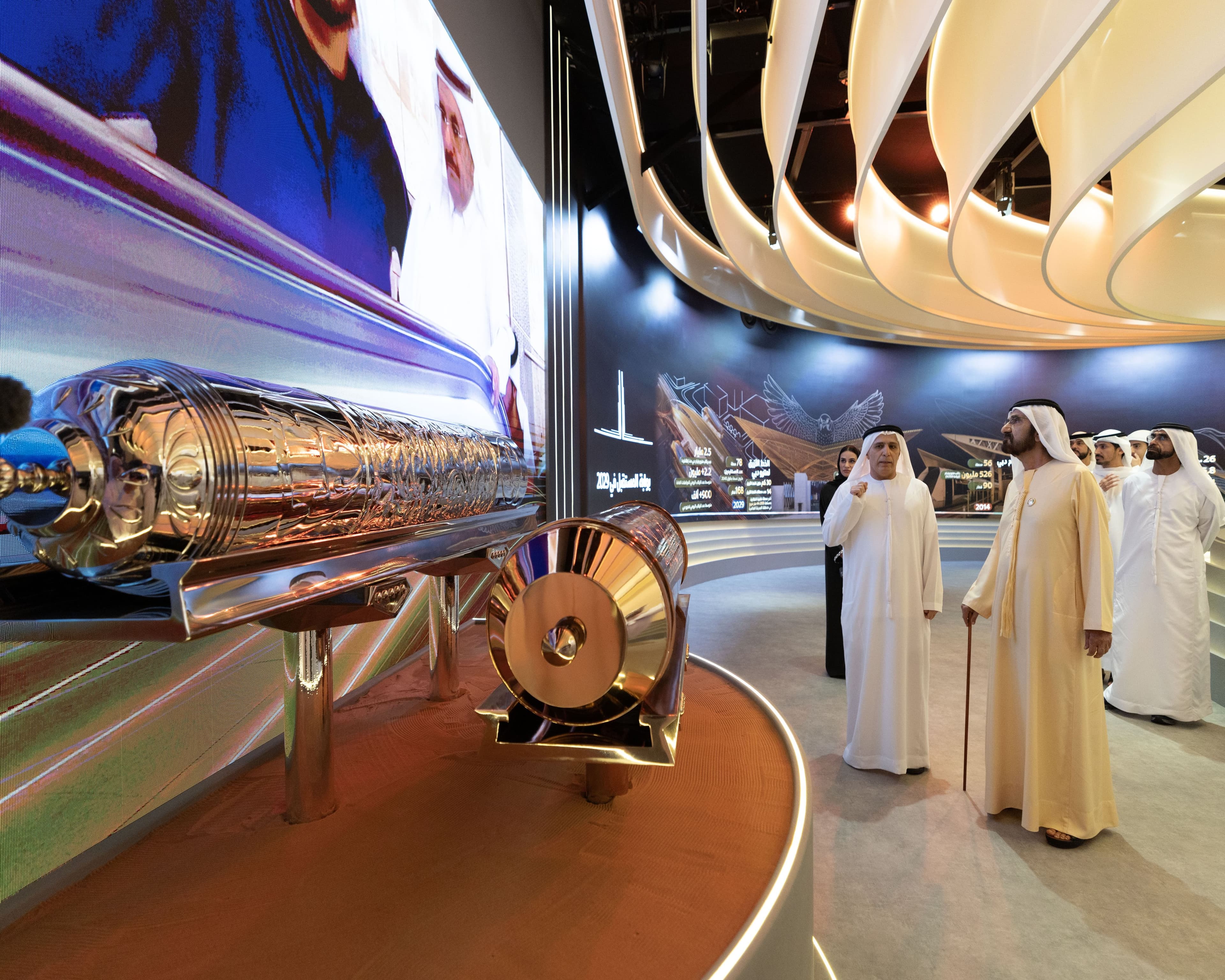Ceremonial laying of the foundation stone for the Dubai Metro Blue Line