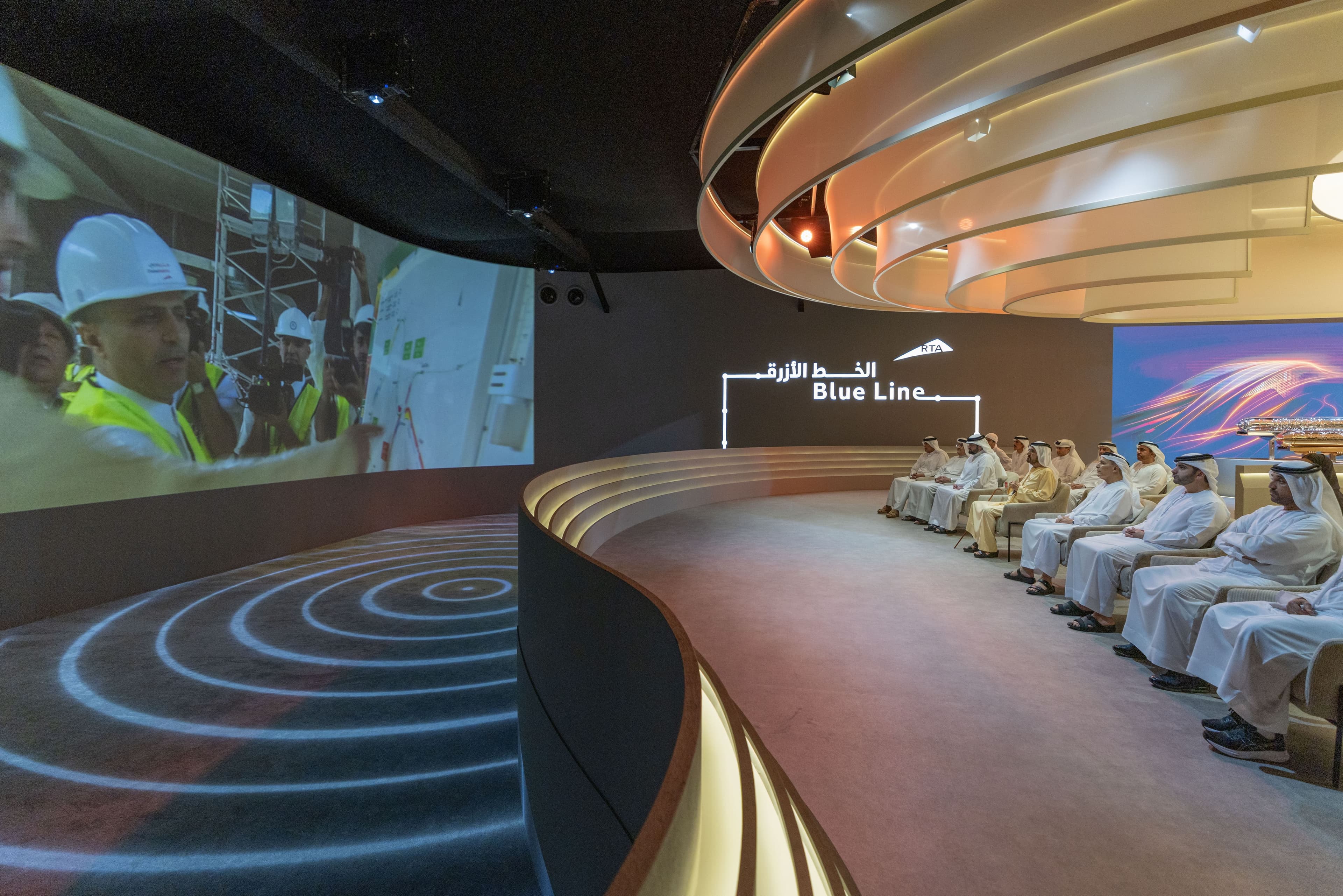 Ceremonial laying of the foundation stone for the Dubai Metro Blue Line