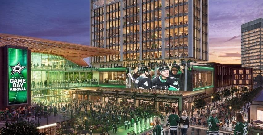 HNTB design for the new 18,000-seat Dallas Stars arena in Plano, Texas