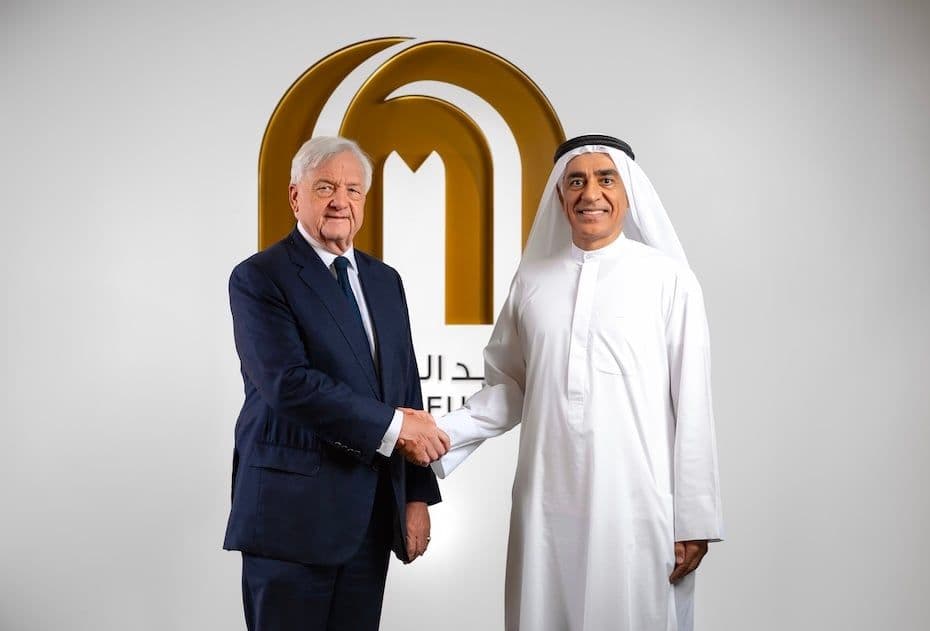 Fadel Abdulbaqi Al Ali on the right, was appointed as chairman of holding board in June 2024.