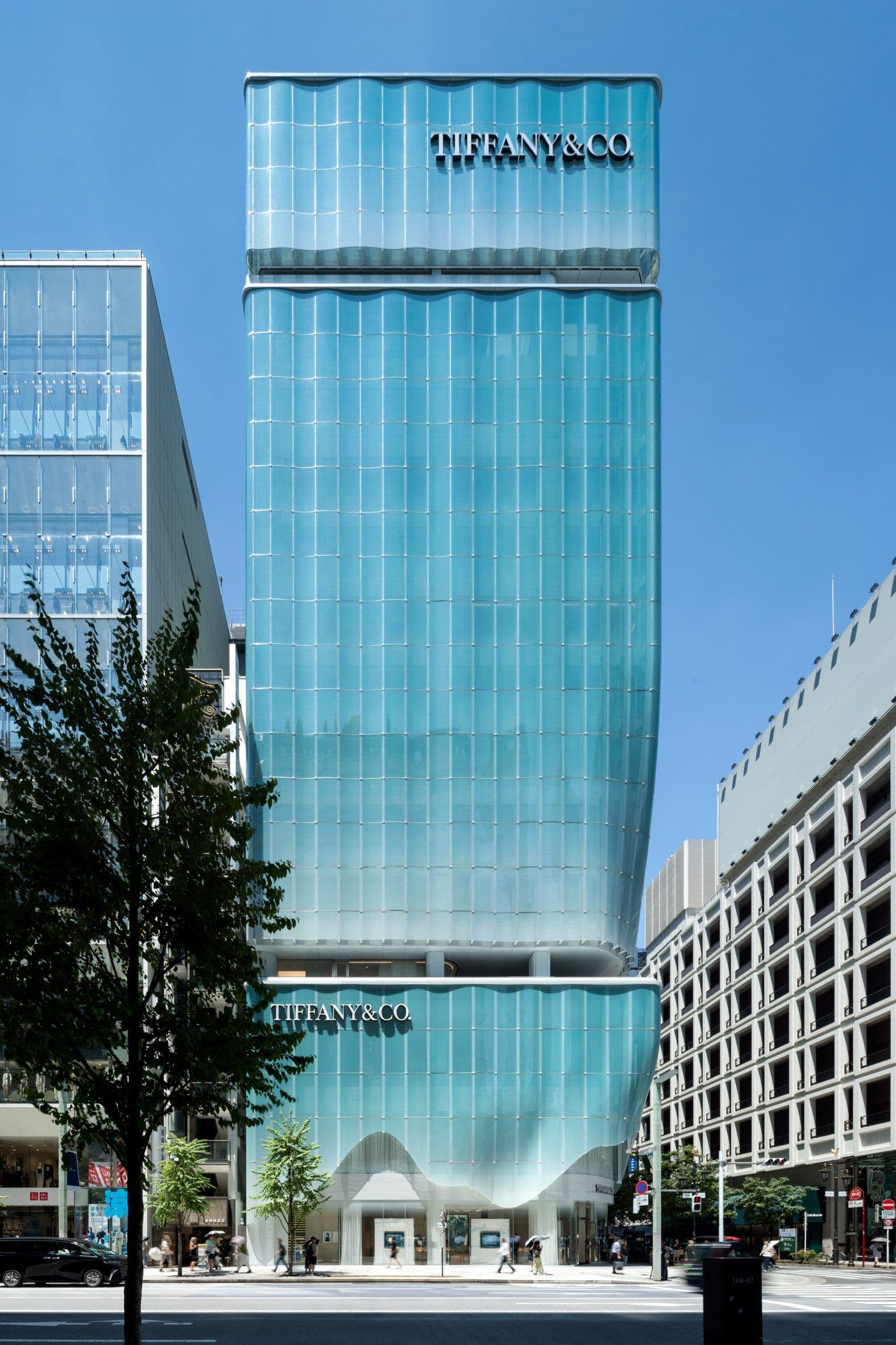 Jun Aoki & Associates has completed a Tiffany & Co store in Tokyo © Taisei Corporation