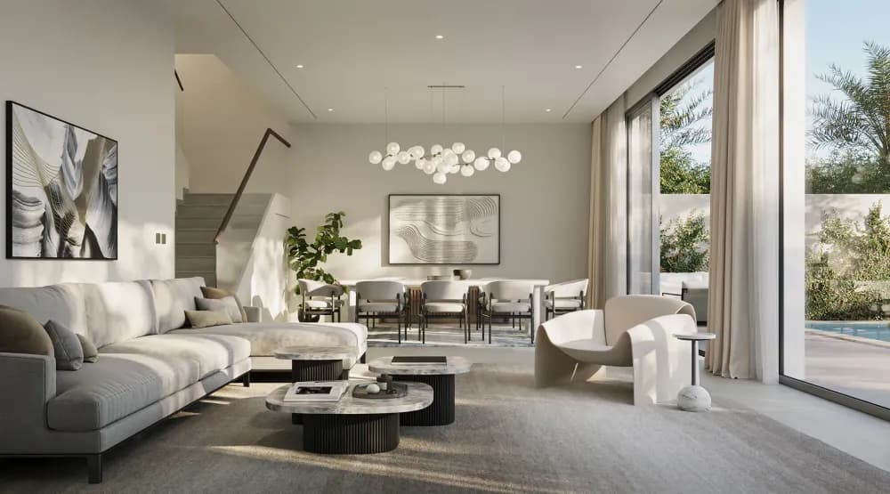 Each villa is fitted with solar power systems capable of delivering energy savings of up to 30%, while EV charging provisions allow residents to install private charging stations.