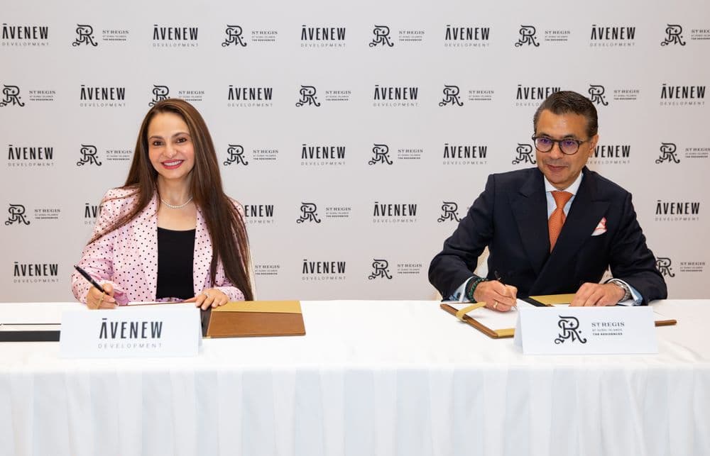 L to R_  Ms Rasha Hasan, Managing Partner, AVENEW Development, Mr Sandeep Walia, Chief Operating Officer, Middle East & Luxury, Europe, Middle East & Africa - Marriott International