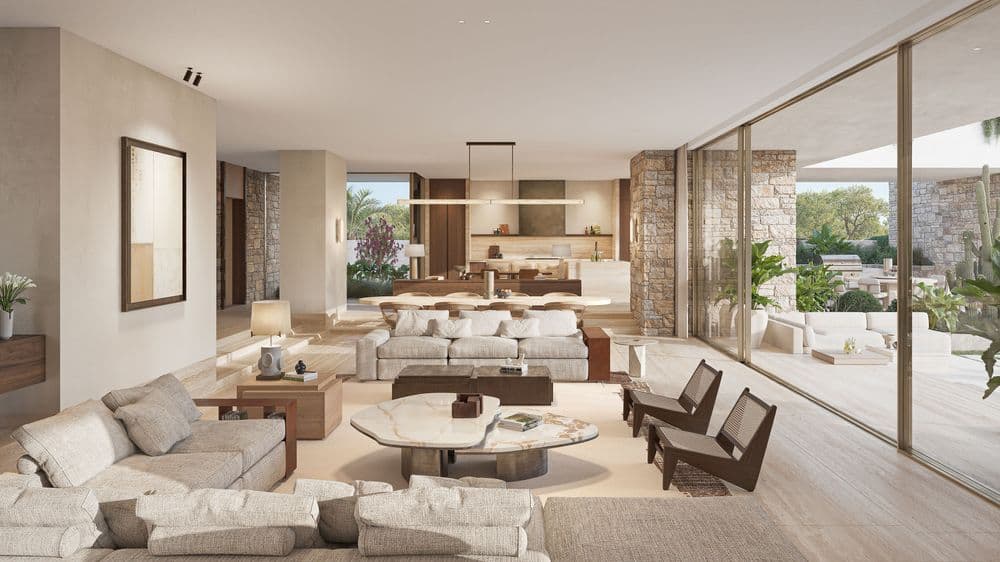 The Avra community showcases thoughtfully landscaped surroundings and modern façades, reflecting Eden Hills’ focus on tranquil, design-led residential living.