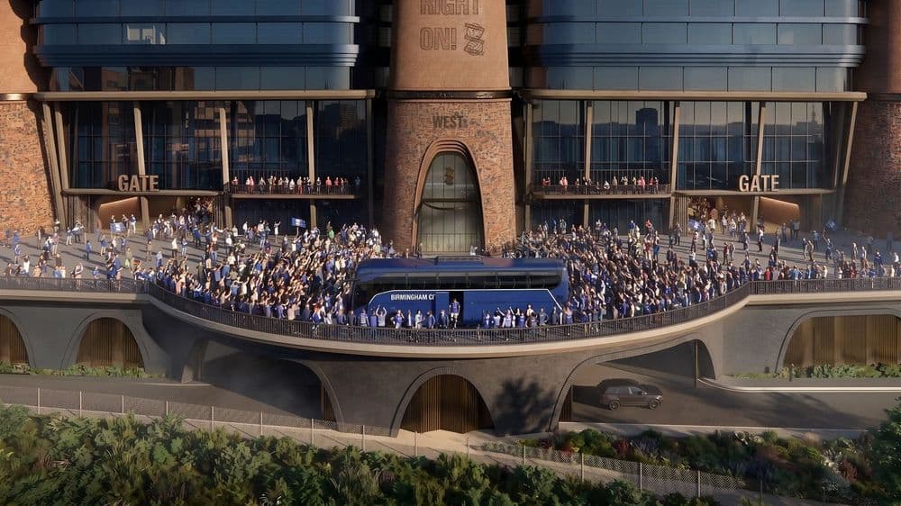 The players entrance will be located on the West side of the stadium