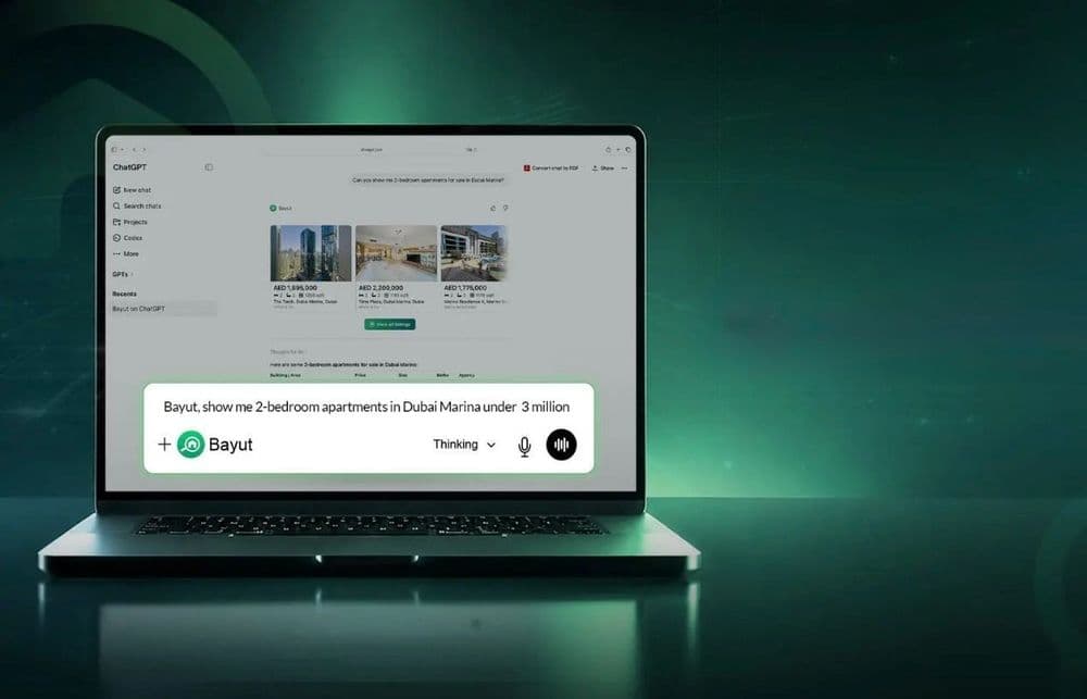 Bayut’s new ChatGPT app enables users to discover UAE property listings through natural, AI-powered conversations.