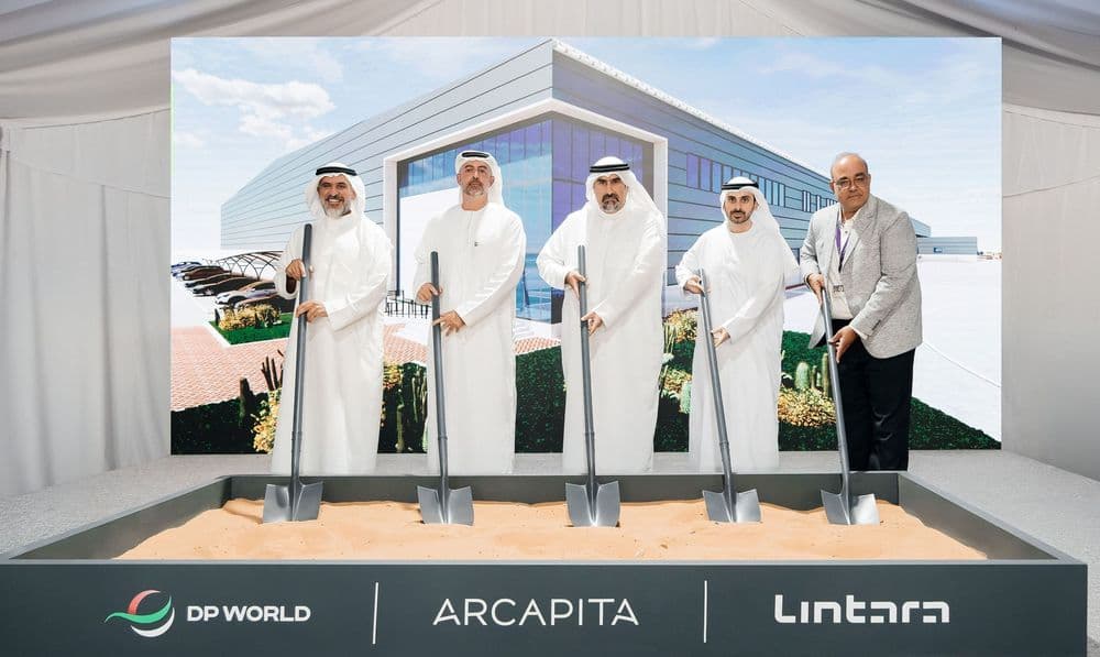 DP World and Lintara Properties have broken ground on a new Grade A logistics centre at Jafza in Dubai.