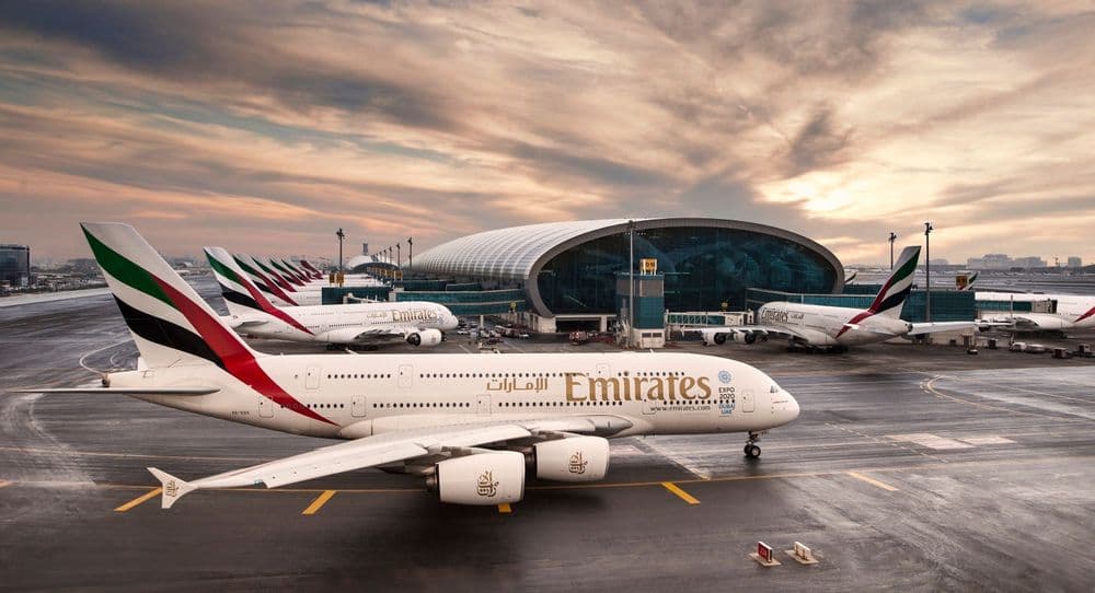 Photo from drone on the Dubai International Airport