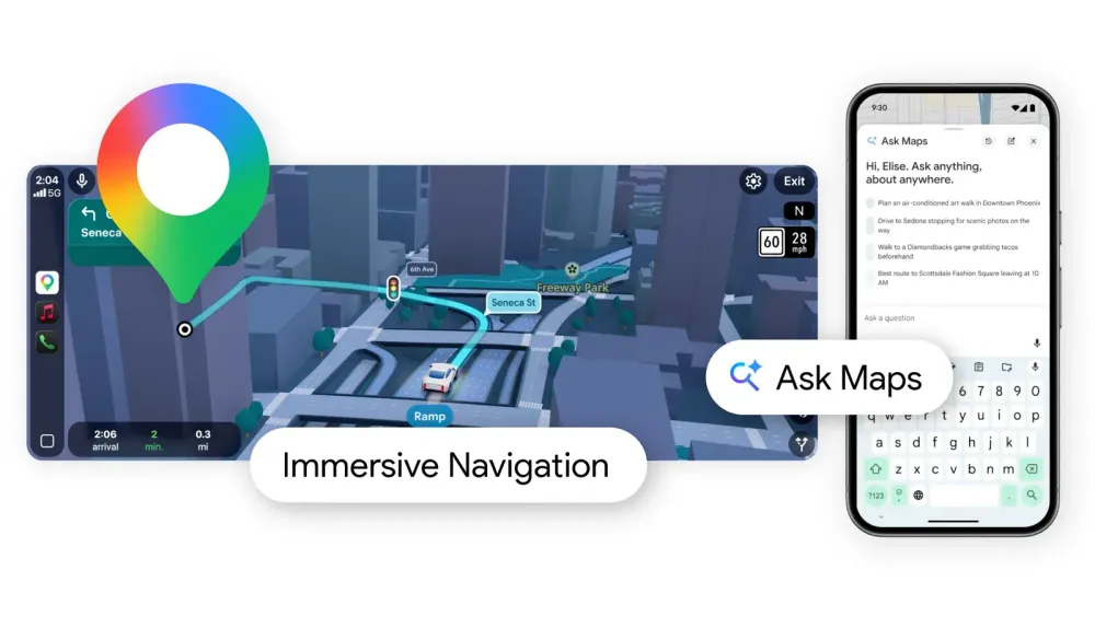 Google Maps adds AI assistant and immersive 3D navigation