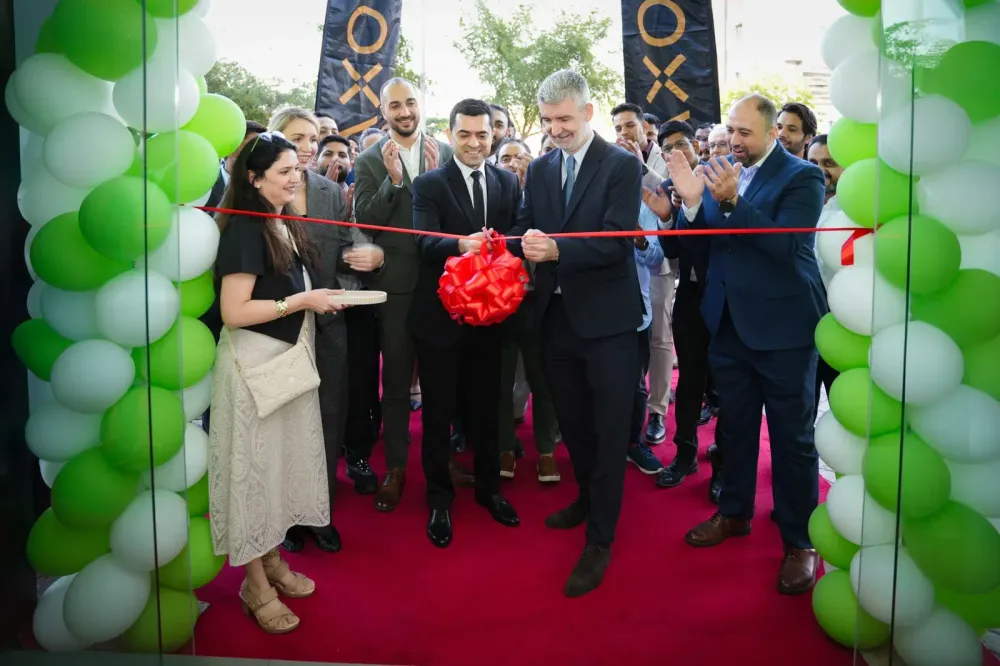 The ribbon-cutting ceremony