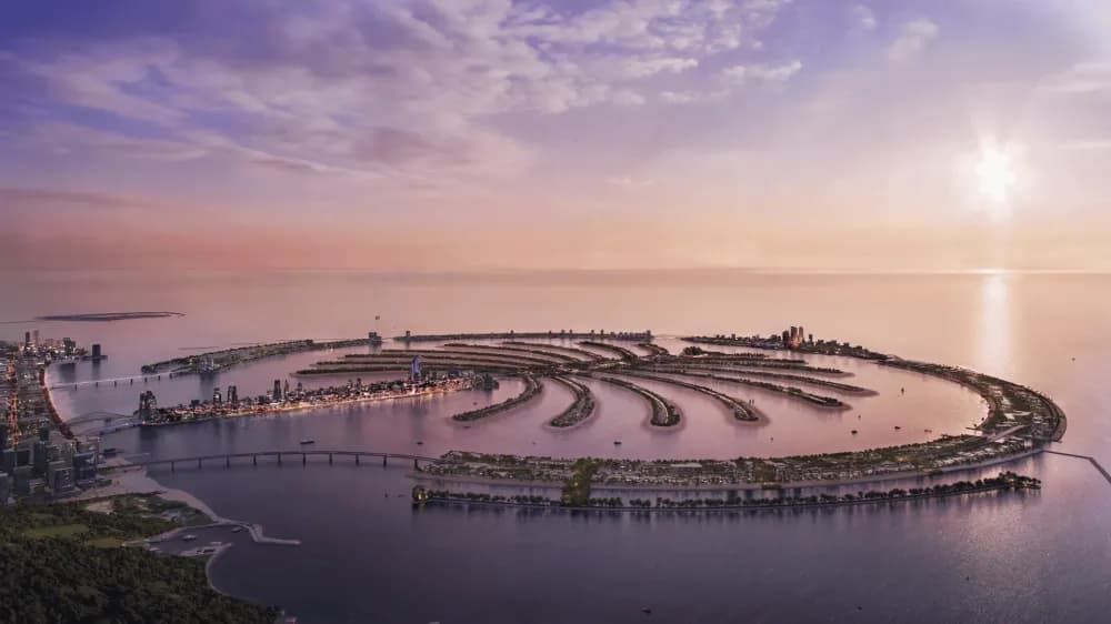 Palm Jebel Ali aerial render