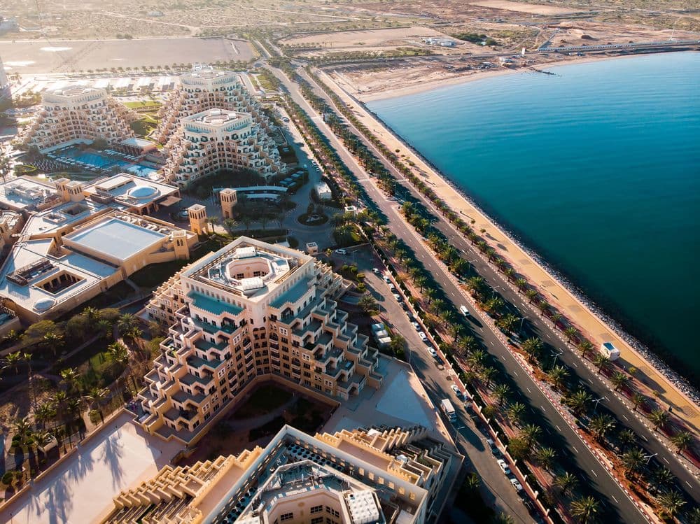 Marjan Island in emirate of Ras al Khaimah in the UAE