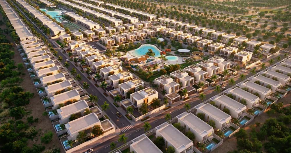 Sukoon is designed around a distributed model of amenities, moving away from traditional centralised clubhouses to create a more integrated living environment.